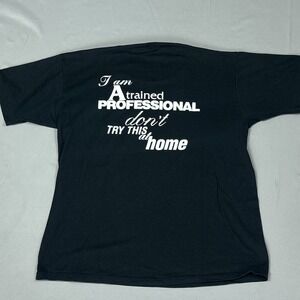 VTG Don't Try This At Home Stockton Theatre T-Shirt Large Single Stitch Thespian